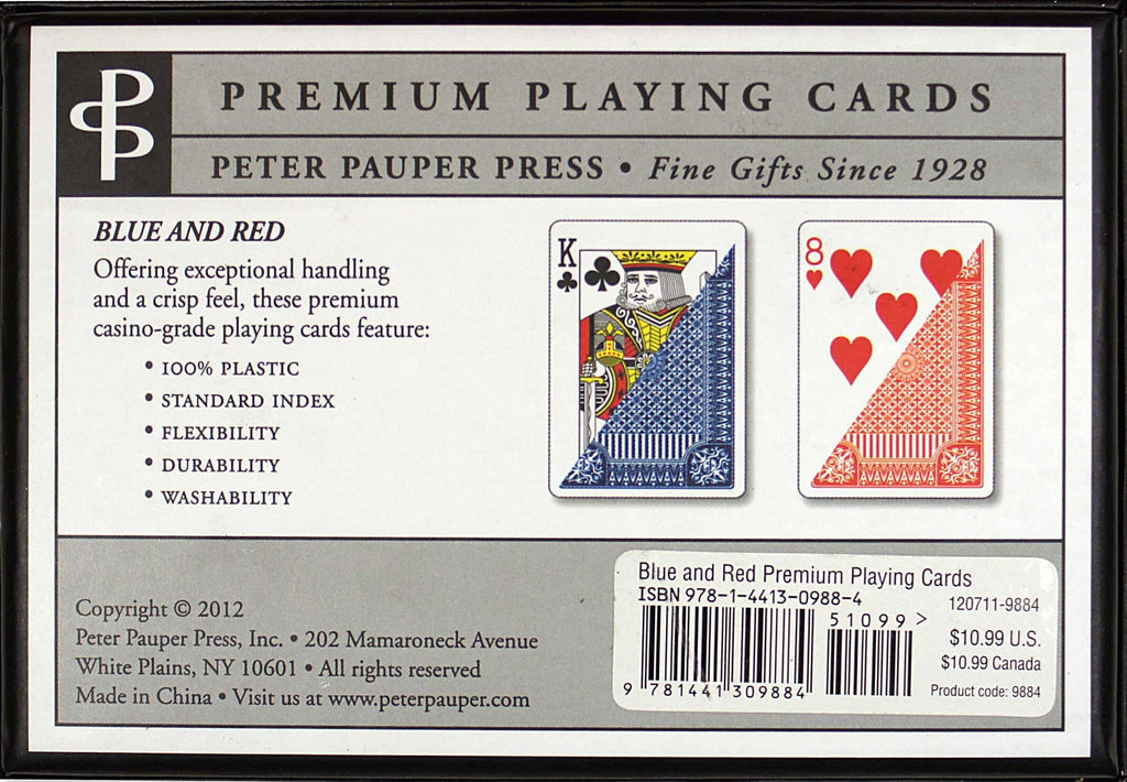 Blue & Red Premium Playing Cards