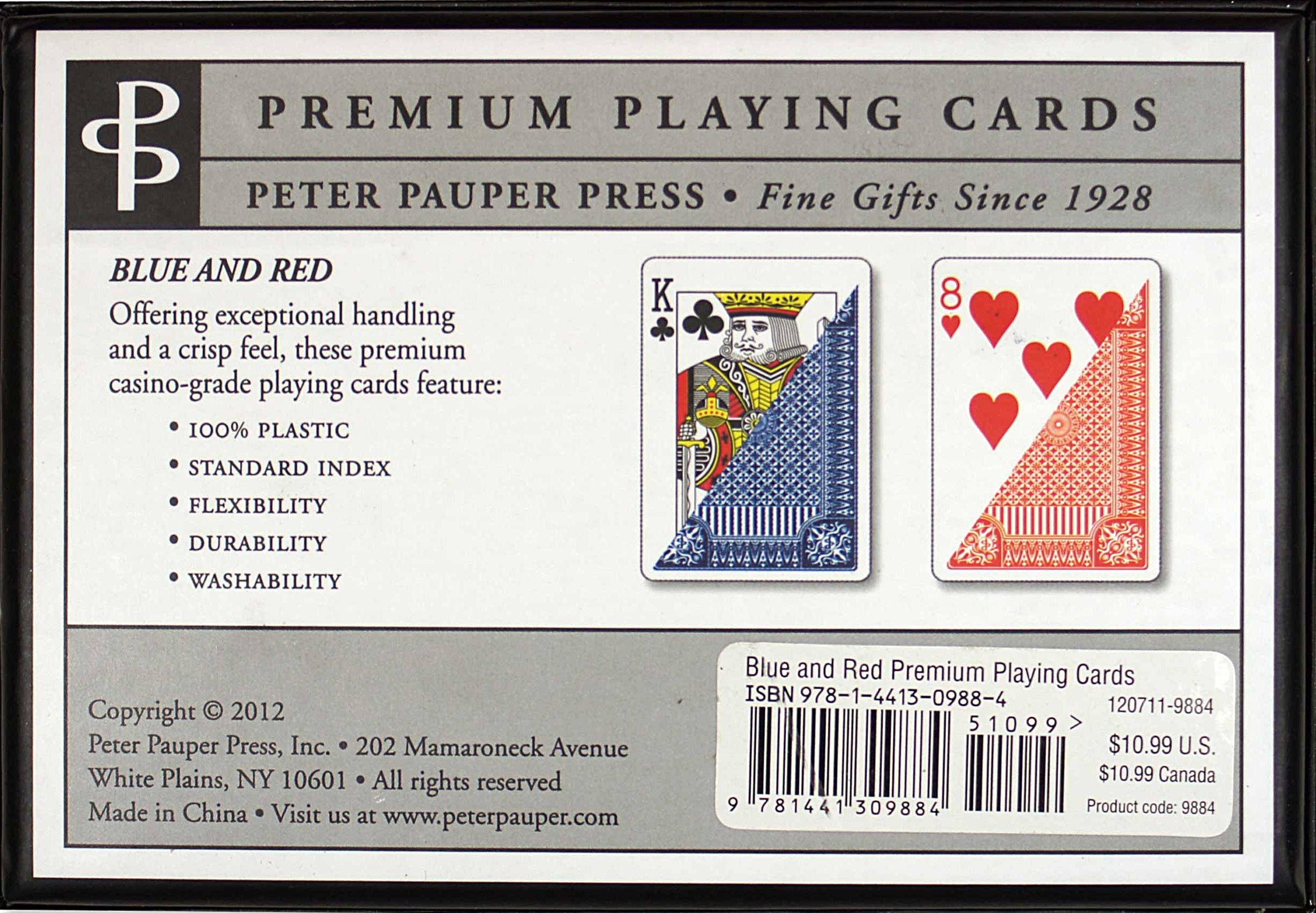 Blue & Red Premium Playing Cards