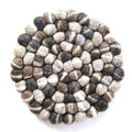 Grey Felt Ball Trivet