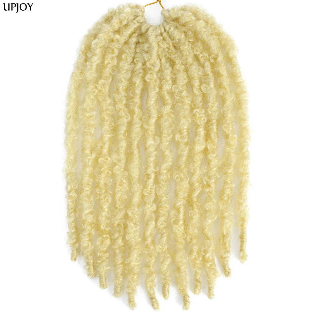 14 12 inch Butterfly Faux Locs Crochet Hair Braids Pre looped Distressed Goddess Butterfly Soft Locs Crochets Braids Cheveux Lok