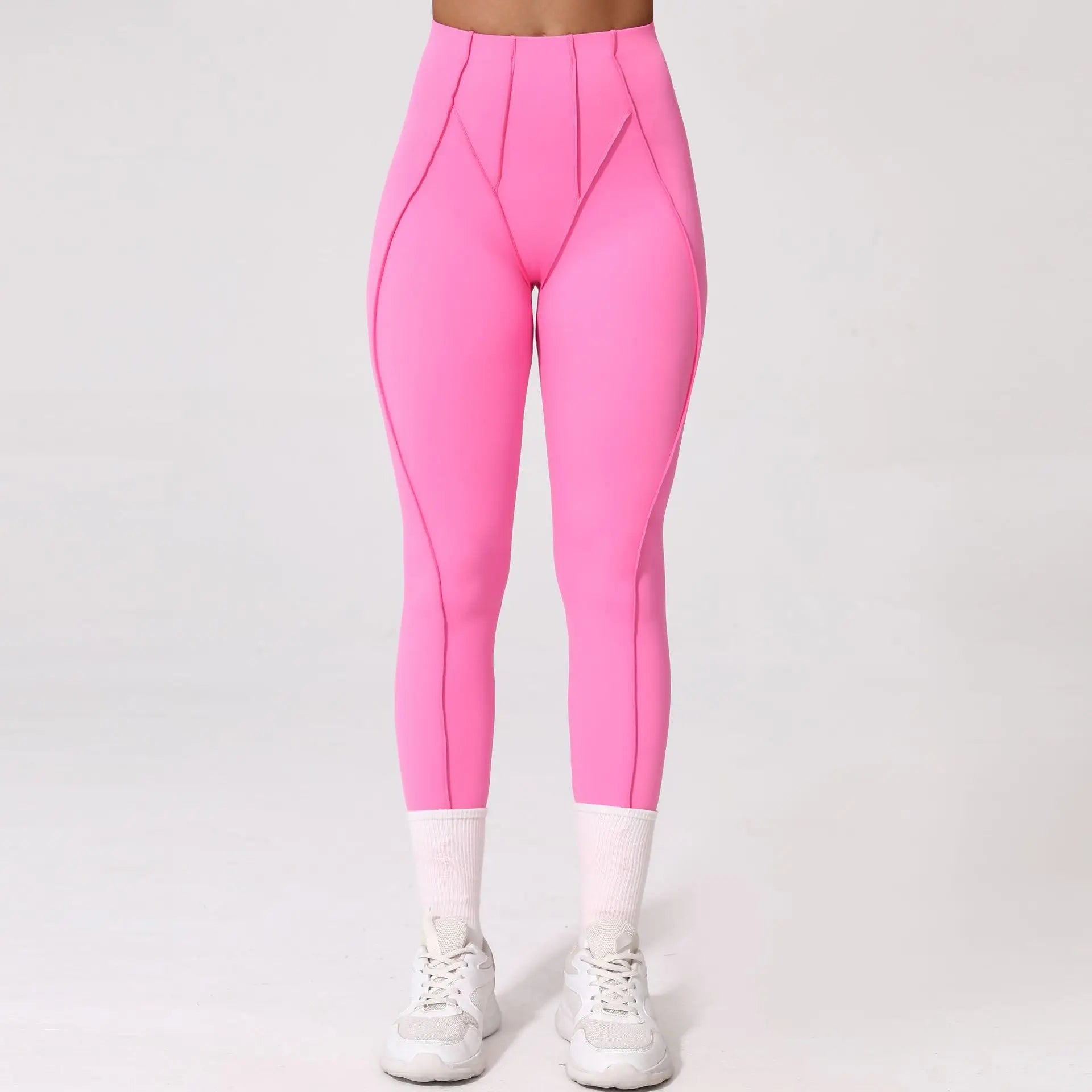 2-Piece Yoga Set – Open Back Sports Bra & High Waist Shorts