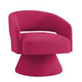 360° Comfort Swivel Upholstered Velvet Round Accent Armchair