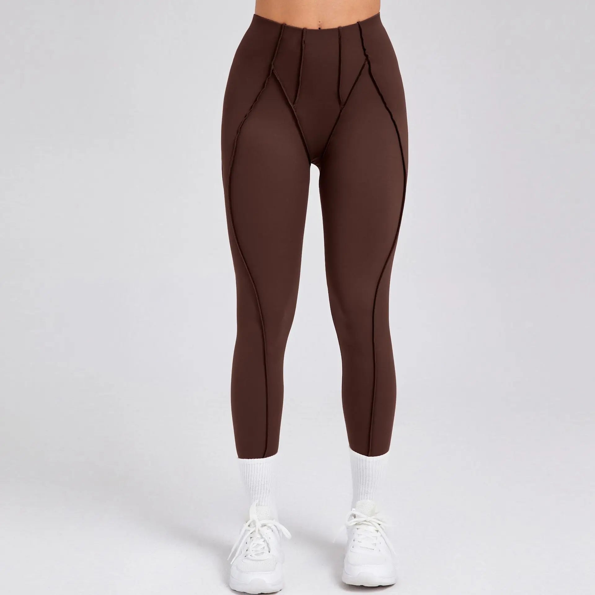 2-Piece Yoga Set – Open Back Sports Bra & High Waist Shorts