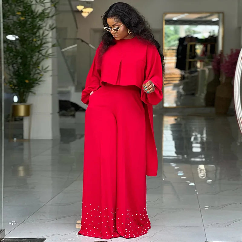 2 Piece Women Sets 2025 New Arrival Spring Summer Matching Sets Solid Color Two Pieces Sets Top And Pants Suits Outfits Clothing