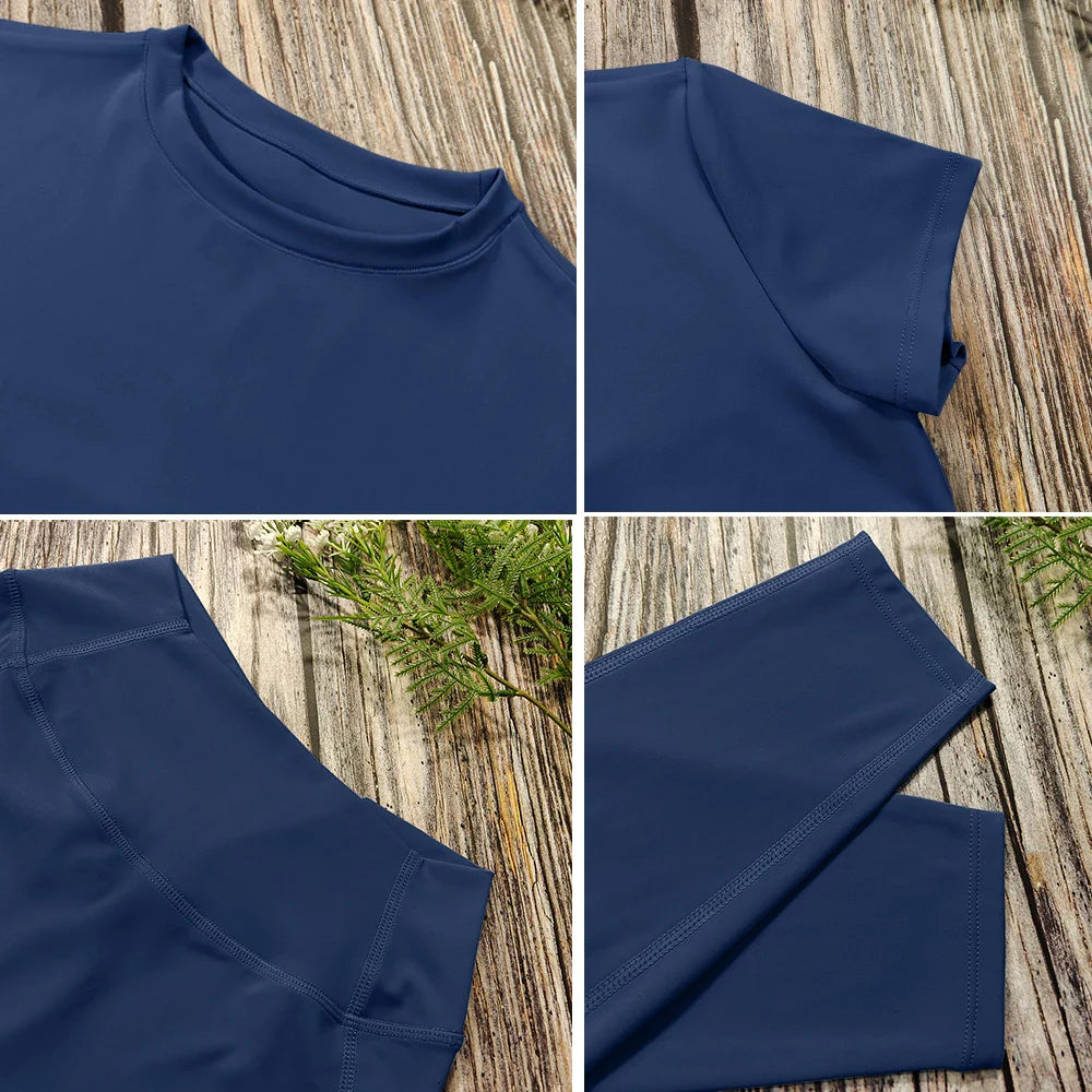 2-Piece Yoga Set – Crop Top & High Waist Leggings