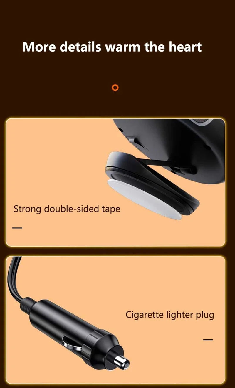 360°rotation 12v/24v Car Heating and Cooling Device