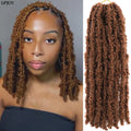 14 12 inch Butterfly Faux Locs Crochet Hair Braids Pre looped Distressed Goddess Butterfly Soft Locs Crochets Braids Cheveux Lok