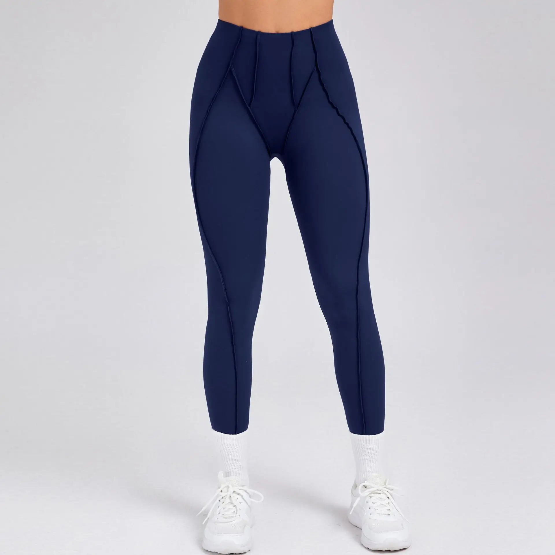 2-Piece Yoga Set – Open Back Sports Bra & High Waist Shorts
