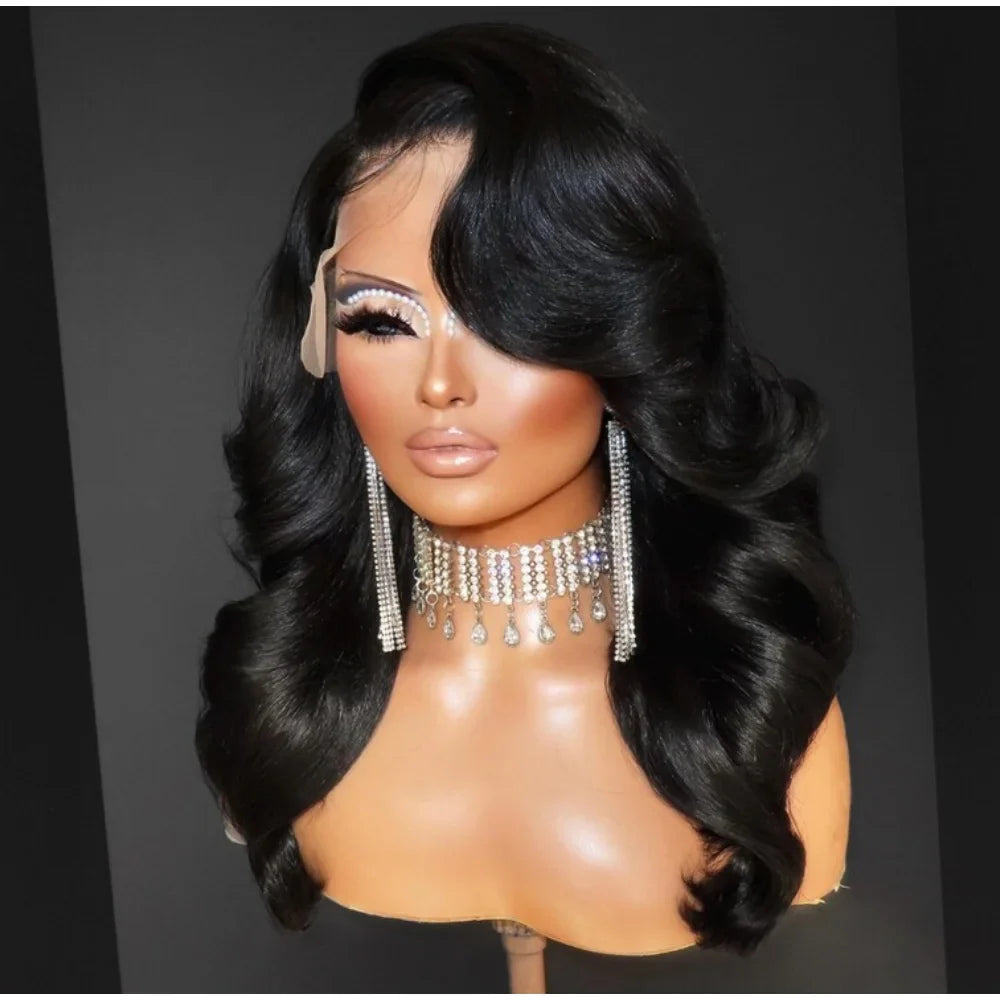 13x4 Body Wave Lace Front Wigs Human Hair Pre plucked  With Baby Hair 200 Density Glueless Human Hair Wigs For Women