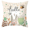 Easter Short Plush Pillowcase Cushion 18x18 inches